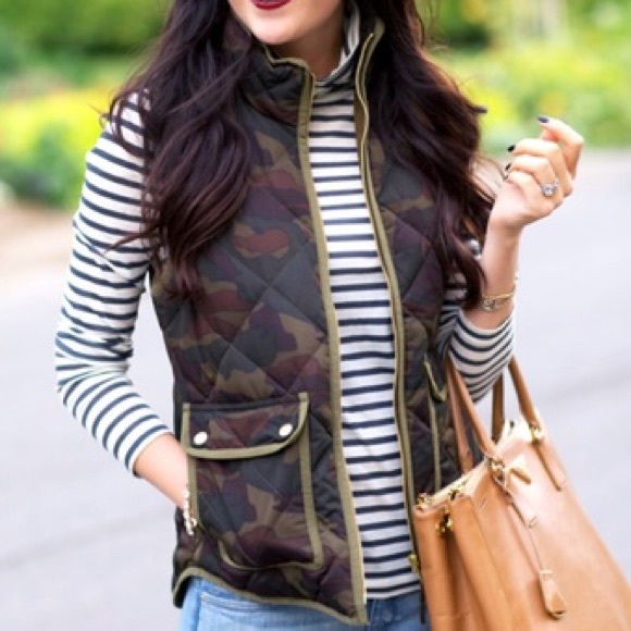 J. Crew Jackets & Blazers - J. Crew camouflage army vest